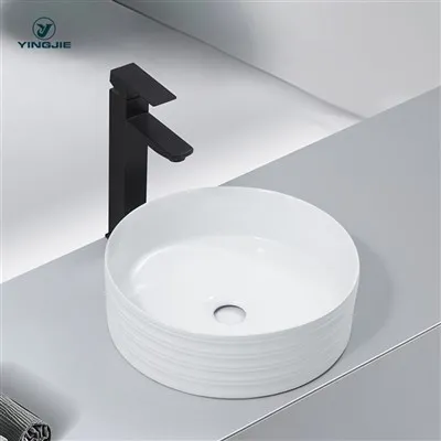Lavabo da appoggio circolare strutturato